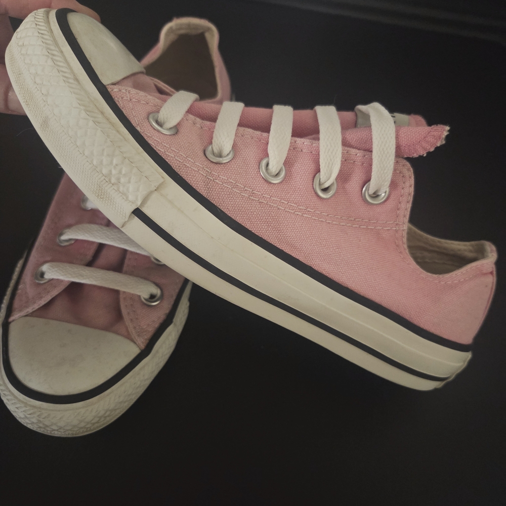Converse Pink Canvas Sneakers